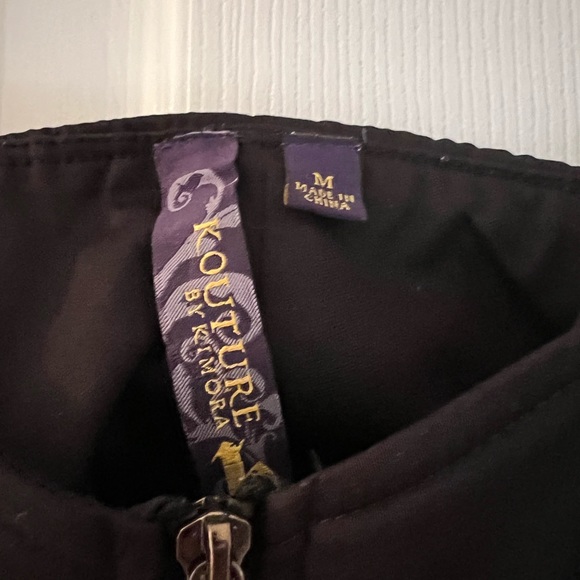 Kouture by Kimora Black Zip Dress with Pockets - Picture 3 of 3